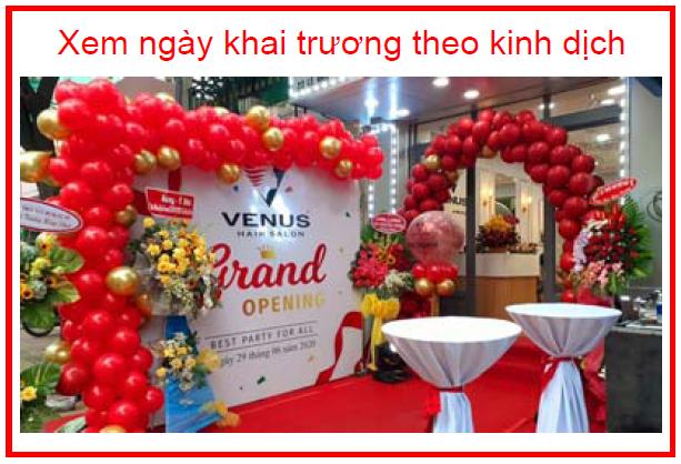 Xem ngày khai trương theo kinh dịch