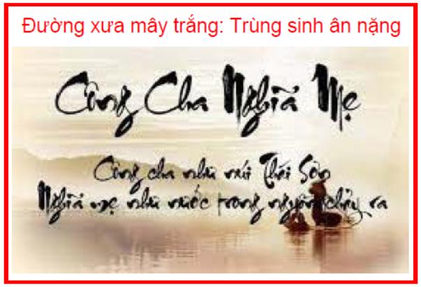 Đường xưa mây trắng Trùng sinh ân nặng