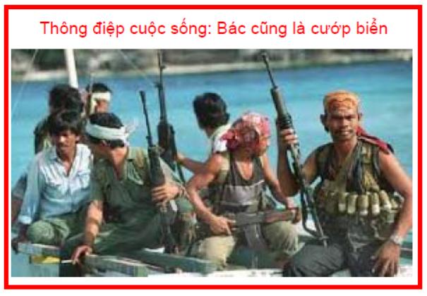 Thông điệp cuộc sống Bác cũng là cướp biển