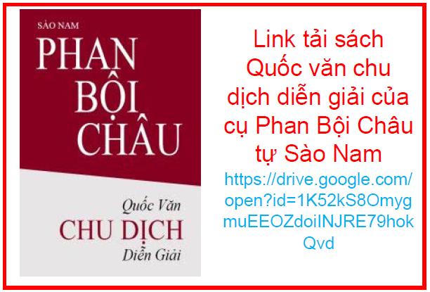 Link tải sách Quốc văn chu dịch diễn giải của cụ Phan Bội Châu tự Sào Nam