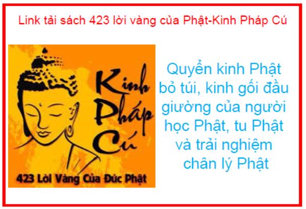 Link tải sách 423 lời vàng của Phật Kinh Pháp Cú