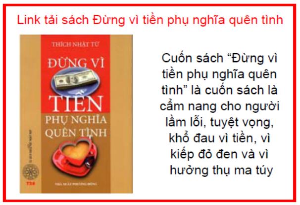 Link tải sách Đừng vì tiền phụ nghĩa quên tình